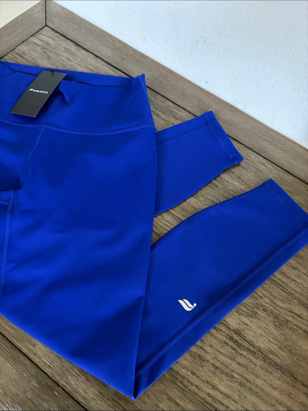 NWT [Fabletics] Define PowerHold High-Waisted Leggings 7/8 Admiral Blue Womens S - Picture 7 of 13